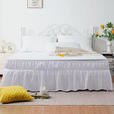AYASW Bed Skirt Queen Size 14 inch Drop Premium Soft and Cozy 1800 Brushed Mi...