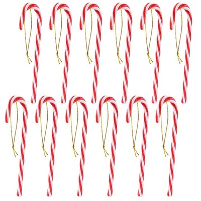 Annhao Decorazioni Albero di Natale 12 Pezzi Plastica Candy Cane di na
