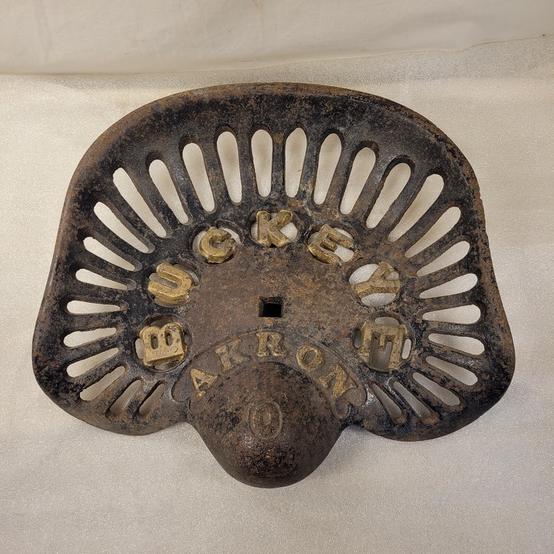 Aultman Miller & Co. Buckeye Akron Farm Implement Tractor Seat