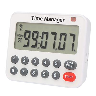 Digital Kitchen Timer - Magnetic Count Up Down Direct Entry Cooking Timer wit...