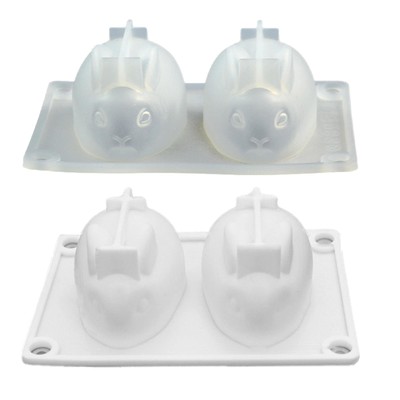 3D Rabbit Silicone Mold Easter Bunny Resin Casting Mould DIY For Baking Candy
