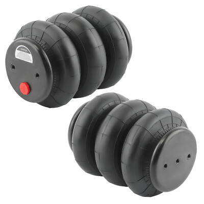 2x Air Ride Triple Bellow Bag Standard 2600 lb 1/2