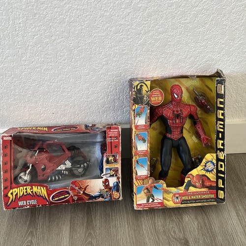 lot of ( 2 )Vintage Toy Biz Spiderman 2 The Ultimate Web lot of ( 2 )Vintage Toy Biz Spiderman 2 The Ultimate Web