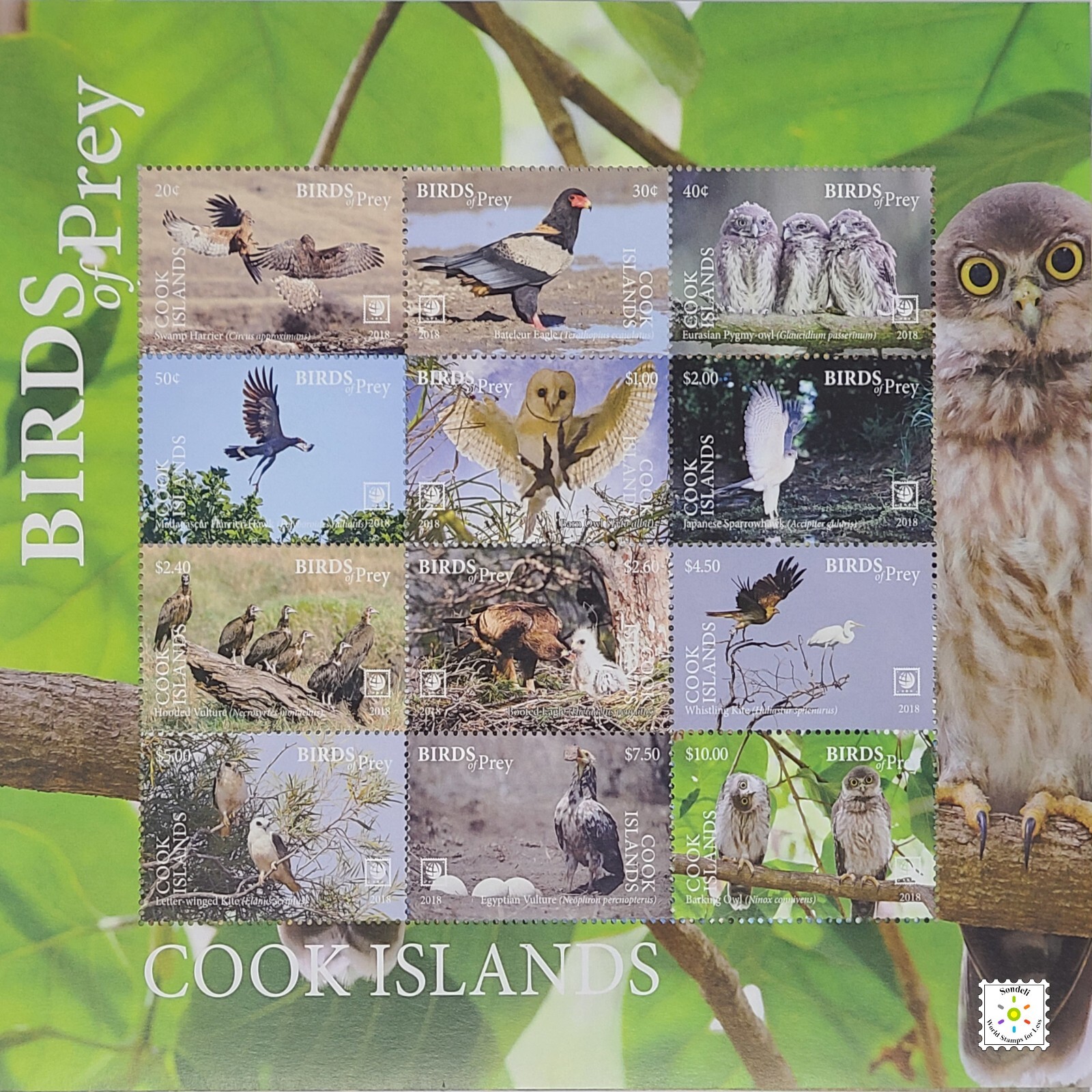 Worldwide Birds High Value Stamp Collection Mint (MNH) - 6 Sets - Cat. Val. $300