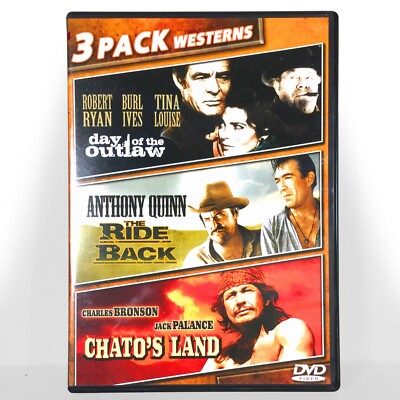 The Ride Back / Day of the Outlaw / Chato's Land (DVD, 1957-1972) Like New !