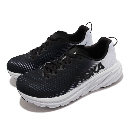 Hoka Rincon 3 D Wide Black White Женские шоссейные кроссовки Кроссовки 1121371-BWHT