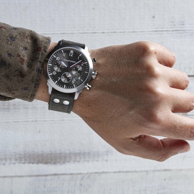 Pre-owned Philip Stein Skyfinder Chrono - Model 700c-crpl-crsgr Watch