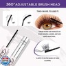GAQQI Lash Cluster Glue, Lash Bond and Seal Waterproof, Bond and Seal Eyelash Glue for Clusters, Eyelash Adhesive Black Long-Lasting 72H, Latex-Free（5ml+5ml）