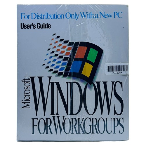 Windows 3.11 for Workgroups 英語版 Microsoft Windows 3.11 Workgroups PC User's Guide Brand New