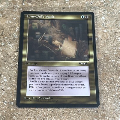 MtG: Lim-Dul's Vault (Alliances) - LP x1  FREE SHIPPING