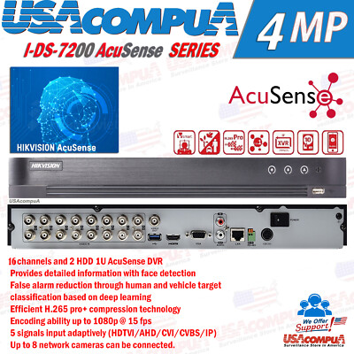 Hikvision 16CH DVR IDS-7216HQHI-M1/S  16 CHANNEL + 4 IP 4MP  4K-OUT HDD OPTIONAL