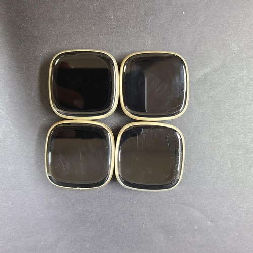 4x Fitbit Versa 3 FB511 Fitness Activity Tracker Watch Gold GRADE A- FOR PARTS