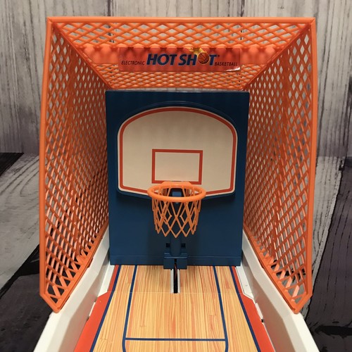 Electronic Hot Shot Basketball Arcade Game Milton Bradley 1990 Vintage With Box
