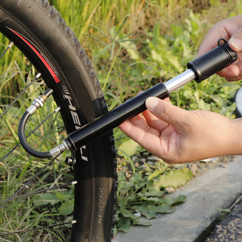 100 Psi Aluminum Alloy Bike Air Pump | Mini Bike Pump, Universal Bicycle Pump