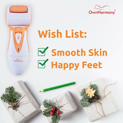 Electric Callus Remover by Own Harmony - Powerful Rechargeable Foot File CR90...