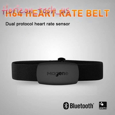 Magene H64/S3 ANT+ Bluetooth 4.0 Heart Rate Sensor Monitor Chest Strap IP67 B3US