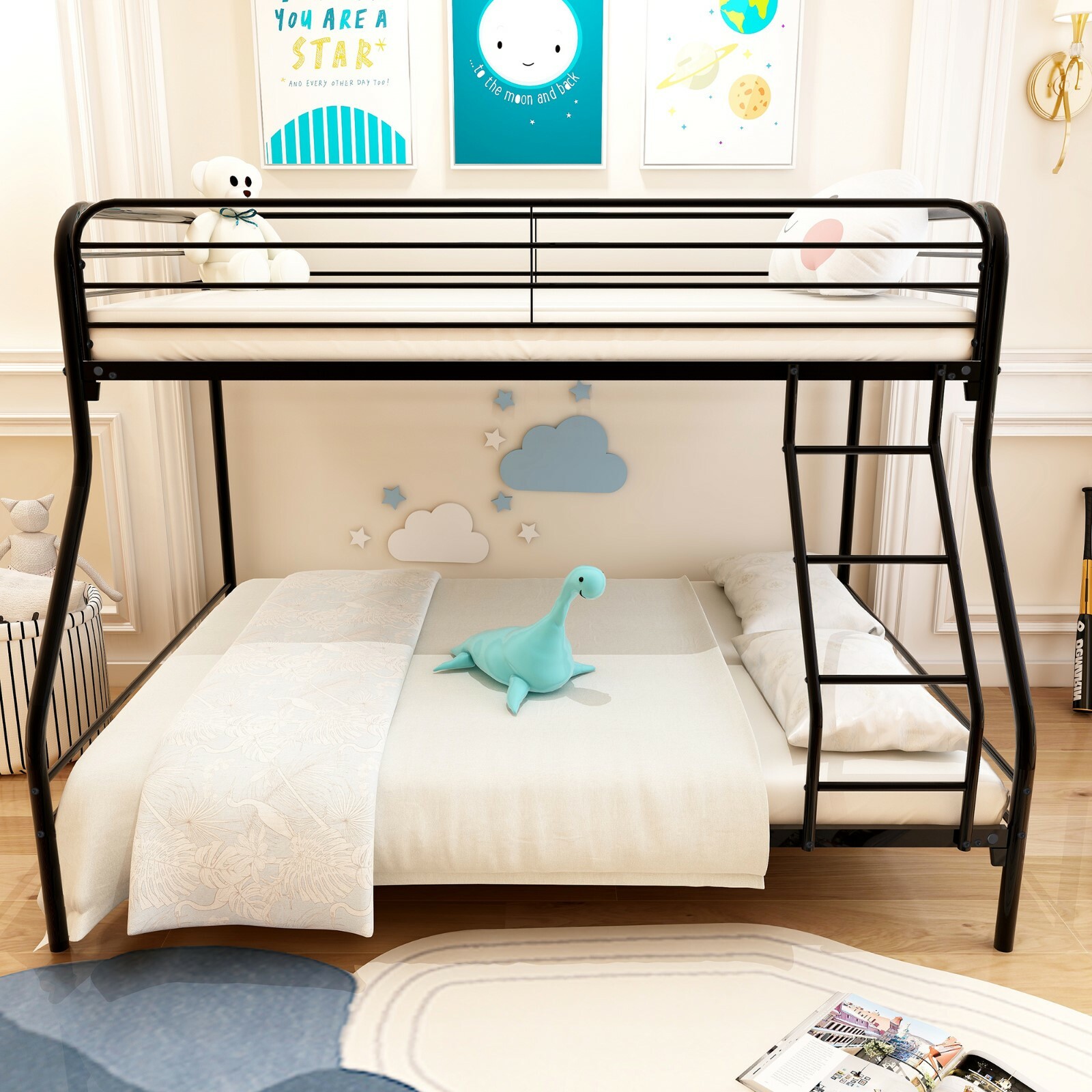 small metal bunk beds