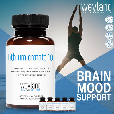 Lithium Orotate 60 Capsules 10mg USA Made