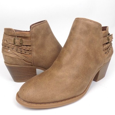 Fergalicious by Fergie BRAWN Women's Casual Booties Size 5.0 M, Sand NEW, 7972
