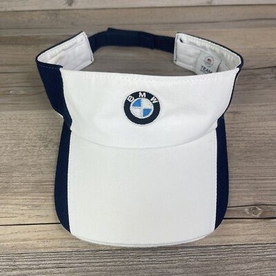 BMW Golf Visor Hat Cap Sun Team USA Olympics White Strapback Car Tennis Sports