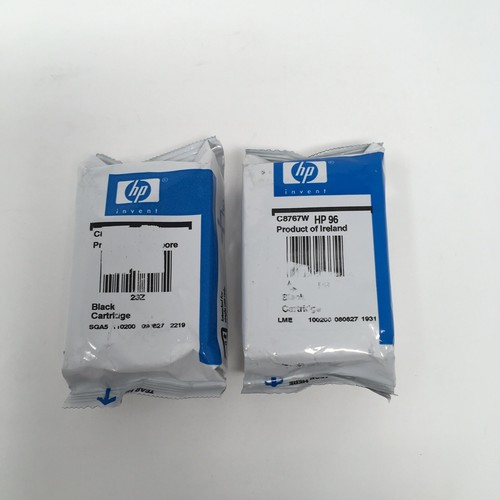 2 HP 96 Black Ink Cartridge C8767W no box but sealed