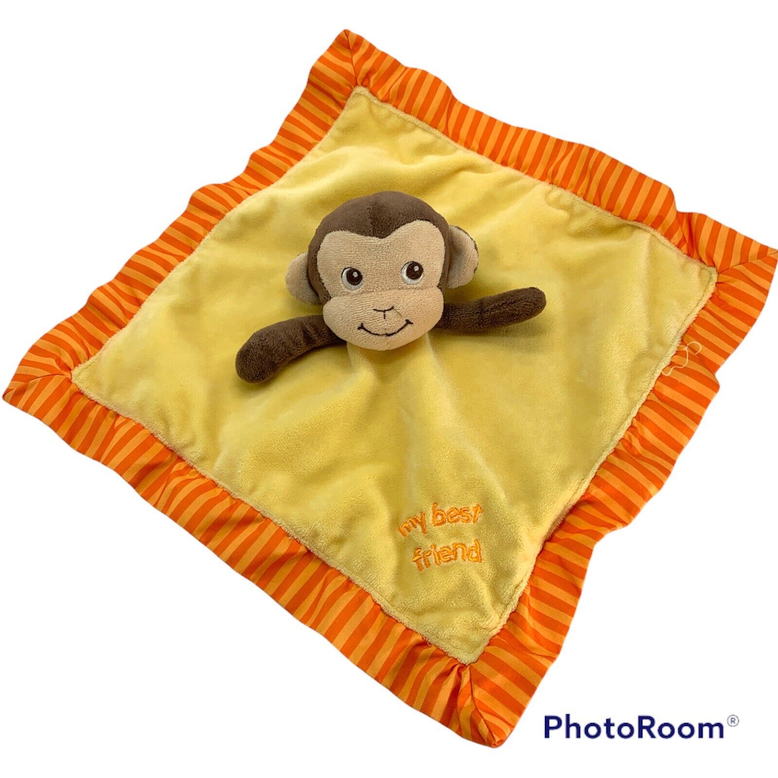 GARANIMALS My Best Friend Monkey Lovey Blanket Satin Back 8665...