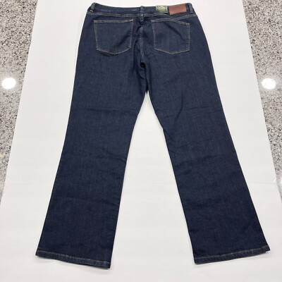 Lauren Ralph Lauren Jeans Womens 16 Inseam 30'' Dark Wash Modern Straight Curvy