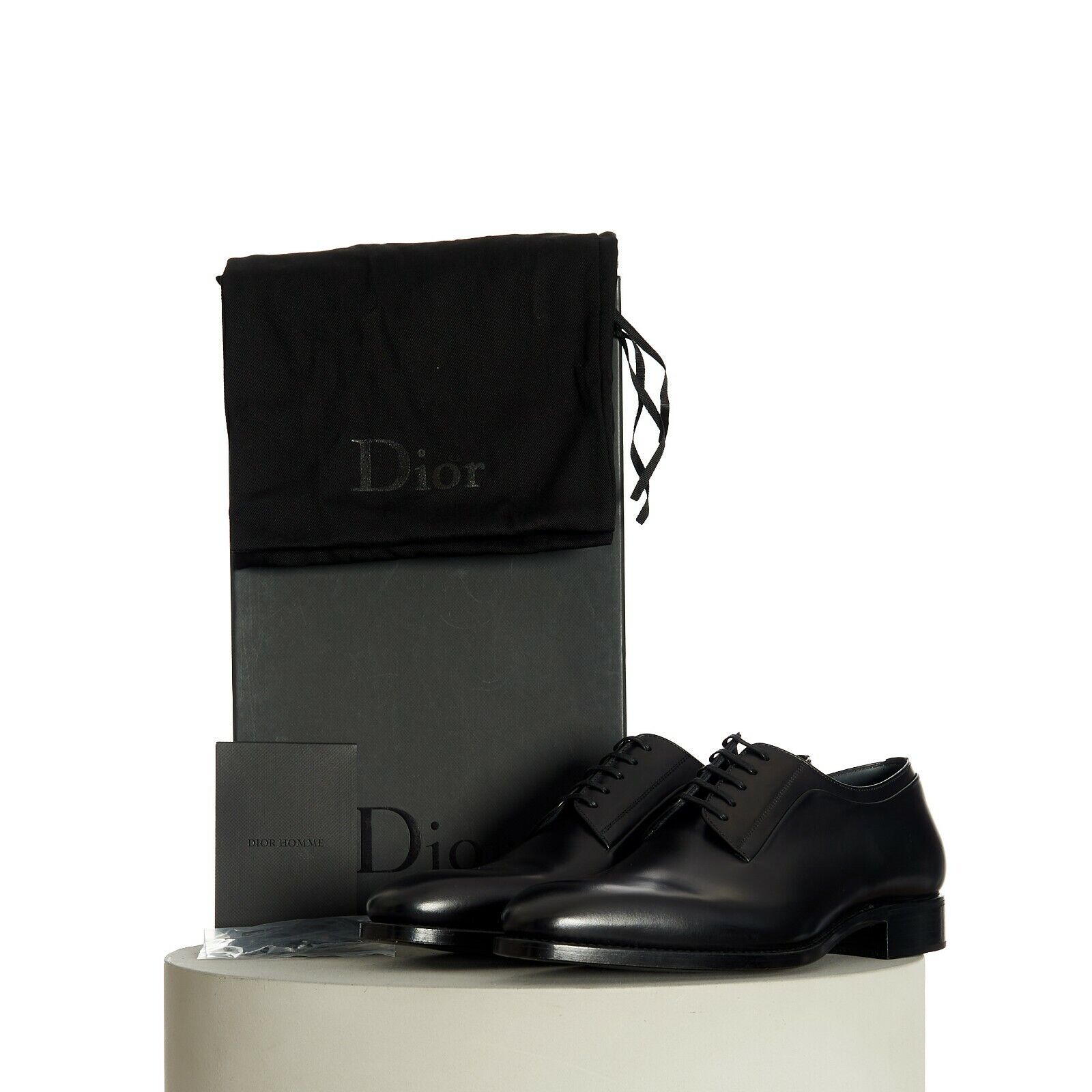 DIOR 1850$ Black Leather Derby Dress Shoes - Goodyear Welt DIOR 1850$ Black Leather Derby Dress Shoes - Goodyear Welt