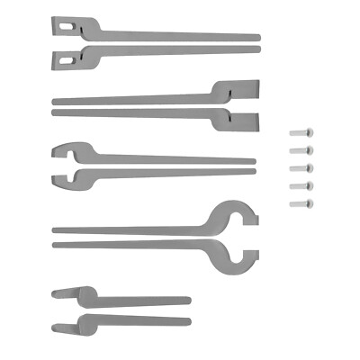 5 Types of Rapid Tongs Bundle Set with Rivets DIY For Beginner or Blacksmith