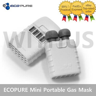 ECOPURE Mini Portable Gas Mask Fire Emergency Evacuation Respiratory Mask