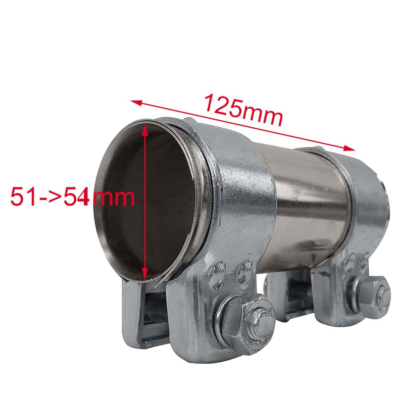 Manchon Pour Raccordement Tuyaux D'Ã©Chappement Diametre 54mm / Longueur 125 Mm