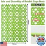kathson 6PCS Rabbit Cage Mat Floor Bunny Foot Resting Pads Plastic Cage Mat for Pet Cats Dogs Hamster Rat Chinchilla Guinea Pig and Other Small Animals