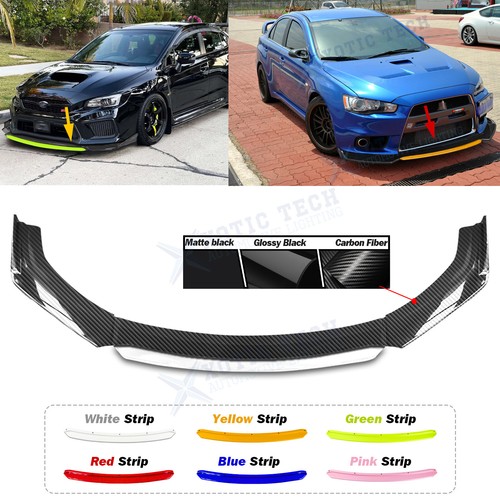 Universal Front Bumper Lip Body Kit, 4pcs Chin Spoiler Splitter for Most Cars