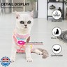 Torjoy Cat Professional Surgical Recovery Suit,E-Collar Alternative for Cats Dogs,After Surgery Wear, Pajama Suit,Home Indoor Pets Clothing Doughnut S