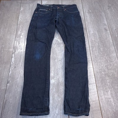 Gap Jeans Mens 30x32 Dark Wash Japanese Selvedge Denim Straight Fit 1969