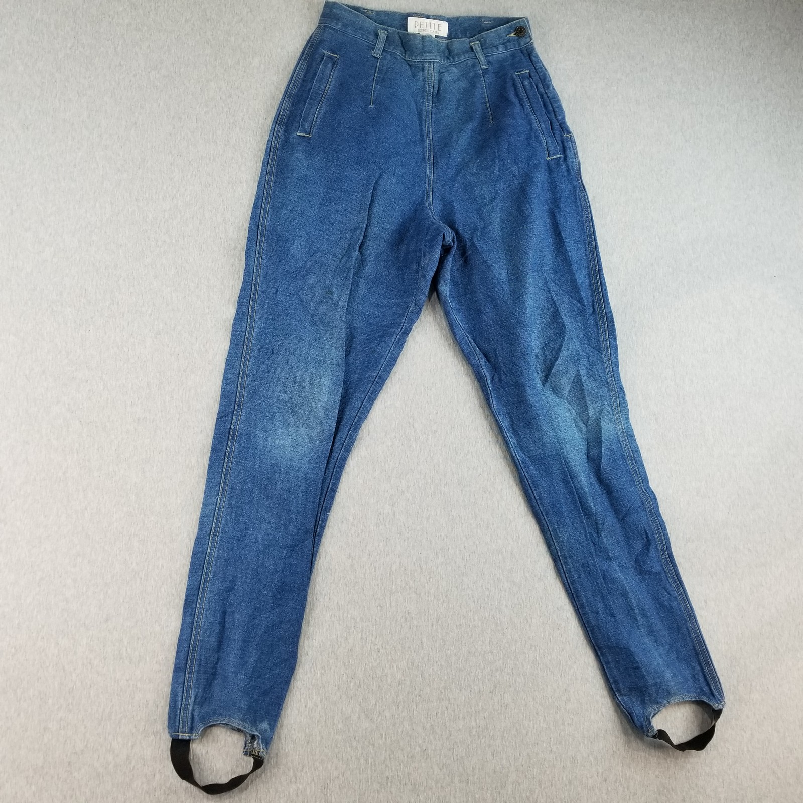 Petite Sophisticate Jeans Womens Sz 10 Cool Zip Pocket Ankle Hooks Normcore Cute