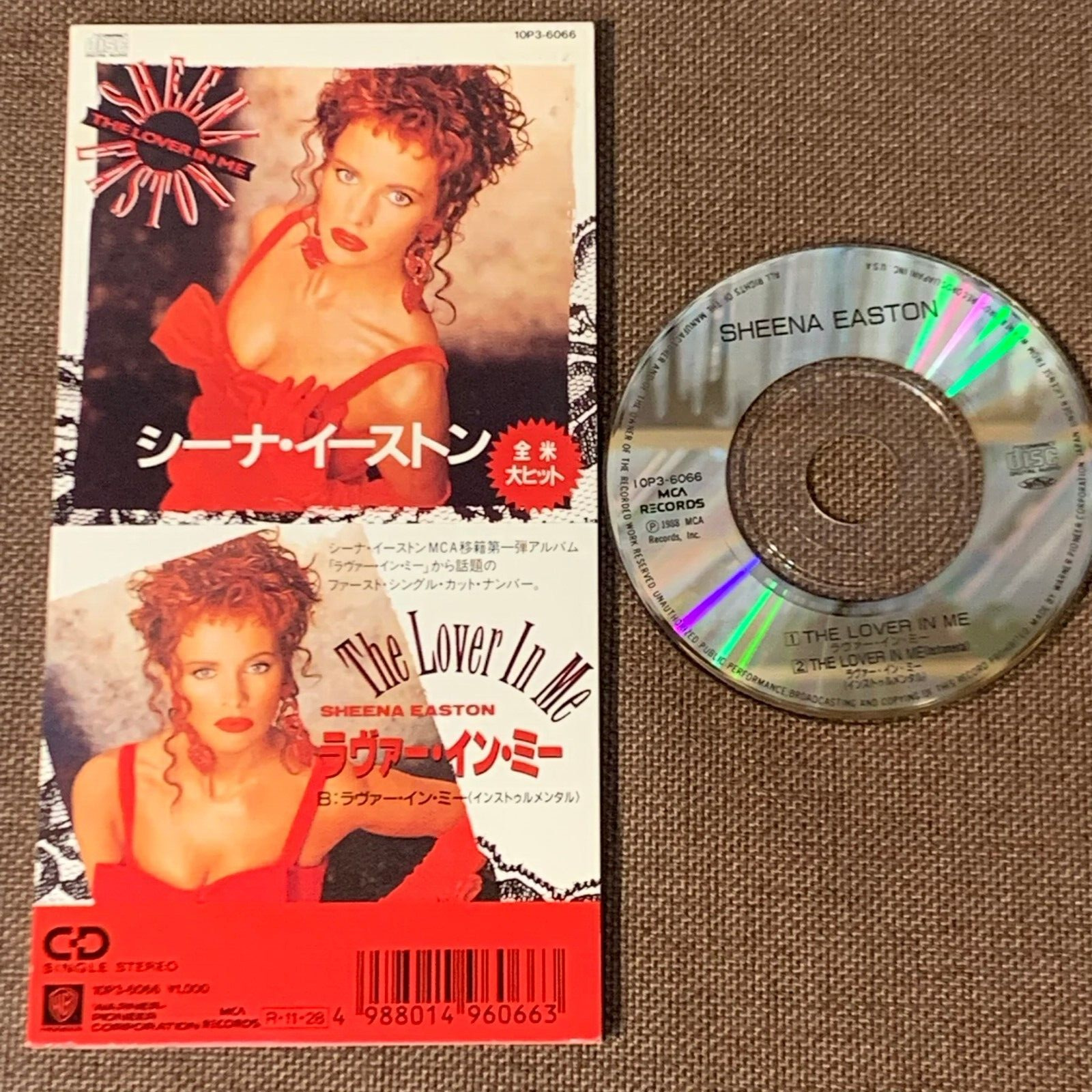 EINSHTEINサイン入りCD SHEENA EASTON The Lover In Me JAPAN 3