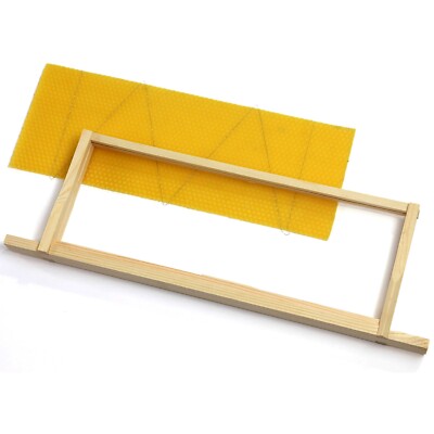 National Beehive Wired Wax Foundation Sheets and Frames Beekeeping