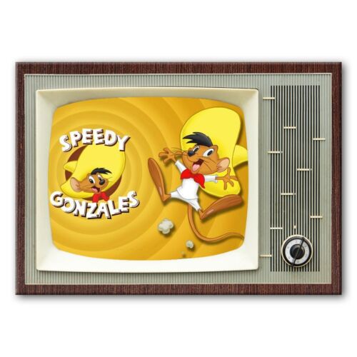 SPEEDY GONZALES TV 3.5 inches x 2.5 inches FRIDGE MAGNET