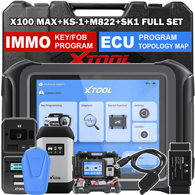 XTOOL X100MAX M822 KS-1 SK1 Auto K!ey Programmer Full Set Coding Diagnostic Tool