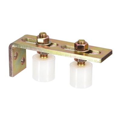 Slide Gate Guide Roller with L Post Bracket 1-5/8'' Dual Nylon Rollers Gate