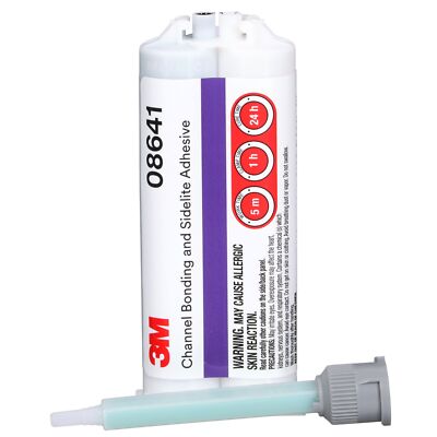 3M Channel Bonding and Sidelite Adhesive, 08641, 47.3 mL Cartridge