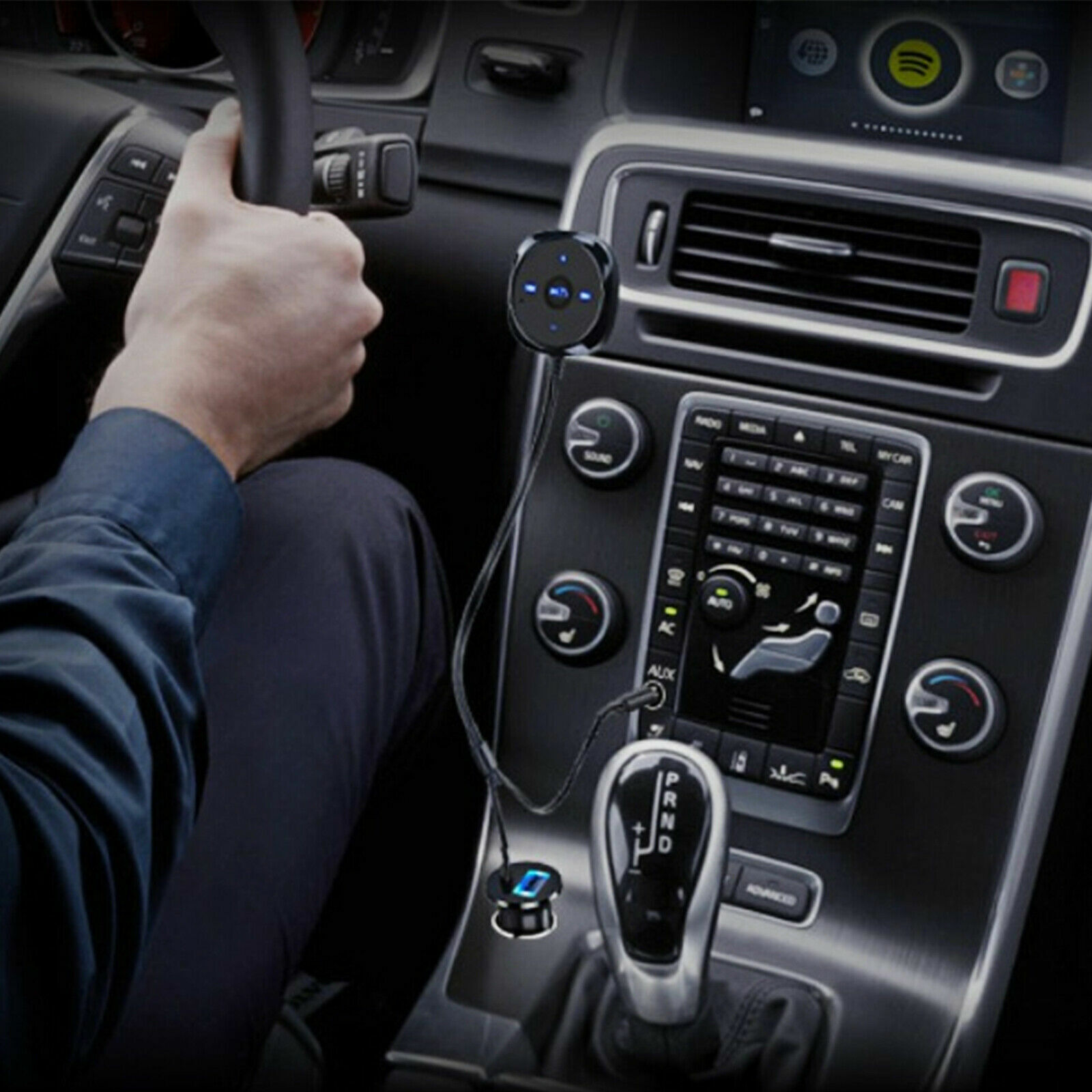 3.5mm Car AUX Bluetooth Wireless Stereo Audio Music Receiver Adapter USB Charger