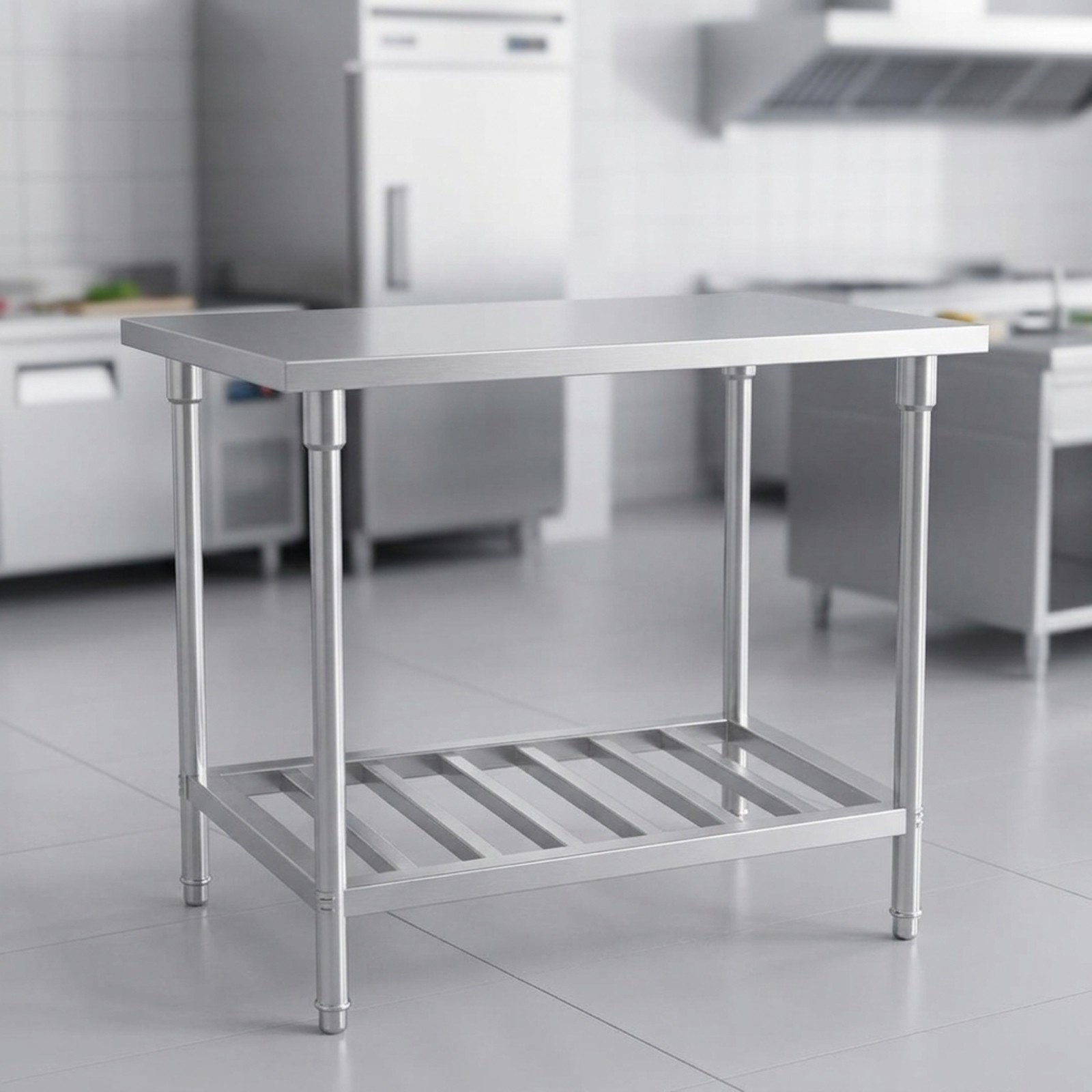 SOGA Commercial Stainless Steel Prep Work Bench 100 x 70 x 85cm