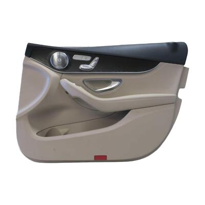 2015 Mercedes C300 Right Front Door Trim Panel Black/Tan Sedan Factory OEM Part