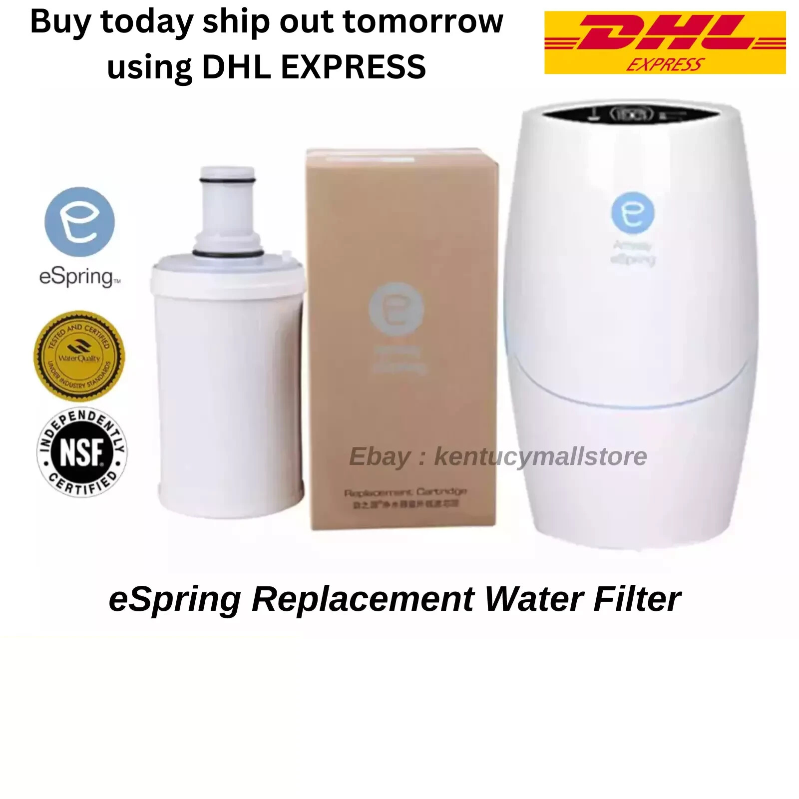 浄水器・整水器 eSpring Replacement Cartridge eSpring™ UV Water Purifier Replacement Filter Cartridge With