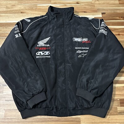 専用です！ HONDA RACING TEAM ジャケット Vintage Honda Racing Team Jacket Mens 2XL Full Zip Car TES