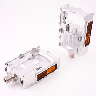 MKS MKS FD7  Folding Platform Pedal 9/16'' Fixed Urban - Silver / Black