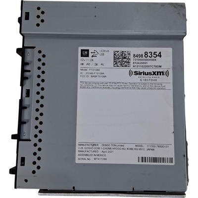 Chevrolet Silverado 1500 A/V Receiver Module OEM 849888354 2021–2022