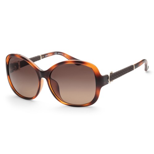 Женские солнцезащитные очки Ferragamo с черепахой 59 мм SF744SLA-214-59